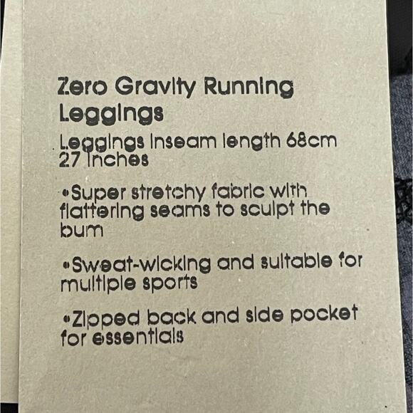 Sweaty Betty Zero Gravity Running Leggings Black Purple Abstract Size XXS NWT - Picture 6 of 10